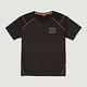 Hang Ten-男裝-恆溫多功能-涼感彈性剪接線拚色短袖機能T恤-黑 product thumbnail 2