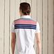 SUPERDRY 男裝 短 POLO  ACADEMY STRIPE 白 product thumbnail 6