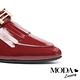 拖鞋 MODA Luxury 復古雅痞風格流蘇穆勒低跟拖鞋－紅 product thumbnail 6