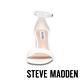 STEVE MADDEN-GIGI 繞踝皮紋一字帶粗高跟涼鞋-白色 product thumbnail 4