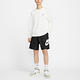 Nike 短褲 Club Shorts 男款 黑 白 梭織 抽繩 棉褲 FN3304-010 product thumbnail 6