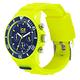Ice Watch 三眼計時活力系列 藍錶面 40mm CH-螢光黃矽膠錶帶 product thumbnail 3