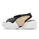 Nike 涼鞋 Wmns Adjust Force Sandal 女鞋 黑 白 金 Y2K 可拆綁帶 厚底 DV2136-001 product thumbnail 2