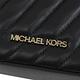 MICHAEL KORS SURI斜紋車線羊皮兩用水桶包(黑/金LOGO) product thumbnail 7