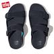 【FitFlop】GOGH MOC MENS WATER-RESISTANT PERF NEOPRENE SLIDES透氣潛水布雙帶涼鞋-男(午夜藍/大溪地藍) product thumbnail 4