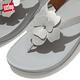 【FitFlop】 LULU CORSAGE TOE-POST BACK-STRAP SANDALS麂皮花朵後帶涼鞋-女(銀色) product thumbnail 5