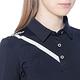 【Lynx Golf】korea女款右肩線條剪接設計長袖POLO衫/高爾夫球衫-黑色 product thumbnail 5