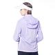 【Lynx Golf】女款抗UV輕量透氣拉鍊口袋脇邊剪裁設計可拆式連帽長袖外套-淺紫色 product thumbnail 6