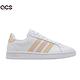 adidas 休閒鞋 Grand Court 運動 女鞋 愛迪達 皮革 舒適 避震 穿搭 白 粉 GV7148 product thumbnail 6