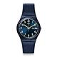 Swatch 原創系列 SIR BLUE 奢華藍絨手錶-34mm product thumbnail 3