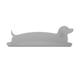日本霜山 臘腸狗造型水槽/洗手台矽膠擋水板-多色可選 product thumbnail 2