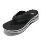 Skechers 拖鞋 Go Walk Sandal 夾腳拖 男鞋 Arch Fit 專利鞋墊 回彈 避震 黑 灰 229022BKGY product thumbnail 3