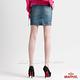 BRAPPERS 女款 新美腳二代系列-女用彈性及膝短裙-淺藍 product thumbnail 2
