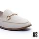 低跟鞋 AS 復刻經典時尚馬銜釦漆皮樂福低跟鞋－白 product thumbnail 6