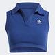 ADIDAS RIB TOP 三葉草 女無袖POLO上衣-藍-IR6124 product thumbnail 4