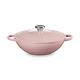 Le Creuset 媽咪鑄鐵鍋 媽咪鍋 22cm 2.6L 縷空雕花/甜心粉 內鍋白 法國製 product thumbnail 2