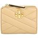 TORY BURCH Kira Chevron 新版雙T標誌小羊皮釦式L拉零袋短夾(裸膚) product thumbnail 2