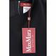 MAX MARA Vermut 縐紗單側開衩黑色中長洋裝 product thumbnail 4