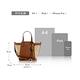 NINE WEST JENAE 麥稈拼接小托特/斜背包-黑色(130775) product thumbnail 2