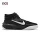 Nike 籃球鞋 Team Hustle D 10 Flyease GS 童鞋 大童 女鞋 黑 銀 魔鬼氈 DD7303-004 product thumbnail 3