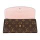 LV M61289經典EMILIE系列Monogram花紋牛皮釦式長夾(芭雷粉/展示品) product thumbnail 5