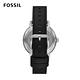 FOSSIL Airlift 三眼計時簡約手錶 黑色真皮錶帶 42MM BQ2633 product thumbnail 3