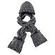 【ATUNAS 歐都納】保暖帽含圍巾 A-A1545 黑灰 product thumbnail 2