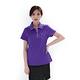 【遊遍天下】女款格紋吸濕排汗抗UV機能POLO衫GS1014紫色 product thumbnail 3