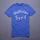 HOLLISTER Co. HCO. 仿舊破損英文貼布短T-藍 product thumbnail 2