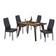 AT HOME - 木質設計4.3尺餐桌椅組-一桌四椅 130x80x75cm product thumbnail 2