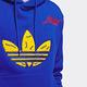 adidas 長袖 Collegiate Badge 男款 藍 黃 帽T 保暖 袋鼠口袋 刺繡 三葉草 愛迪達 IL2355 product thumbnail 6