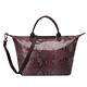 LONGCHAMP LE PLIAGE PYTHON蟒蛇蚊短把手提/斜背包(大-紫藤色) product thumbnail 4