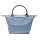 LONGCHAMP L1621619564 LE PLIAGE CLUB 短把摺疊手提刺繡水餃包 S號(淺藍) product thumbnail 2