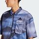 Adidas M CE Q2 Shirt IR5184 男 短袖 襯衫 運動 休閒 寬鬆 防潑水 拉鍊 藍 product thumbnail 6