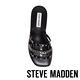 STEVE MADDEN-HARP 時尚飾扣皮質涼拖鞋-黑色 product thumbnail 6