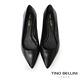 【TINO BELLINI 貝里尼】巴西進口尖頭素面平底鞋FWBT036-1(黑色) product thumbnail 3
