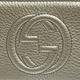 GUCCI SOHO系列大LOGO小牛皮流蘇吊飾拉鍊長夾(古銅灰) product thumbnail 6