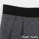 雙層裙擺立體感窄短裙 (黑灰色)-Seoul Holic product thumbnail 4