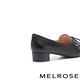 低跟鞋 MELROSE 復古典雅真皮蝴蝶結造型尖頭低跟鞋－黑 product thumbnail 4
