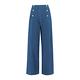 OUWEY歐薇 復古寬版牛仔褲(藍色；S-L)3242258608 product thumbnail 5