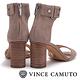 Vince Camuto 經典個性攜帶鉚釘粗跟鞋-絨灰 product thumbnail 4