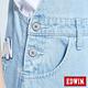 EDWIN MISS 刷色連身吊帶牛仔短裙-女-重漂藍 product thumbnail 8