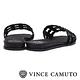 Vince Camuto 高雅素色圓撞釘平底拖鞋-黑色 product thumbnail 4