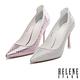 高跟鞋 HELENE SPARK 科幻未來格紋網布異材質尖頭高跟鞋－銀 product thumbnail 7
