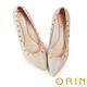 ORIN 造型鉚釘羊皮尖頭 女 高跟鞋 裸色 product thumbnail 4
