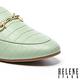 穆勒鞋 HELENE SPARK 時尚品味晶鑽馬銜釦低跟穆勒拖鞋－綠 product thumbnail 6