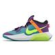 Nike 籃球鞋 Air Zoom Crossover GS 大童鞋 女鞋 藍 綠 紫 氣墊 緩震 運動鞋 DC5216-301 product thumbnail 2