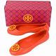 TORY BURCH Minnie Travel 雙T紋路盾牌折疊平底鞋(亮橘色) product thumbnail 5