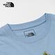 【The North Face 官方旗艦】北面男款藍色沙漠綠洲印花寬鬆短袖T恤｜88GJQEO product thumbnail 5