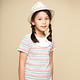 Azio Kids美國派 女童  上衣 領口白色荷葉造型彩色橫條紋短袖上衣(彩條) product thumbnail 2